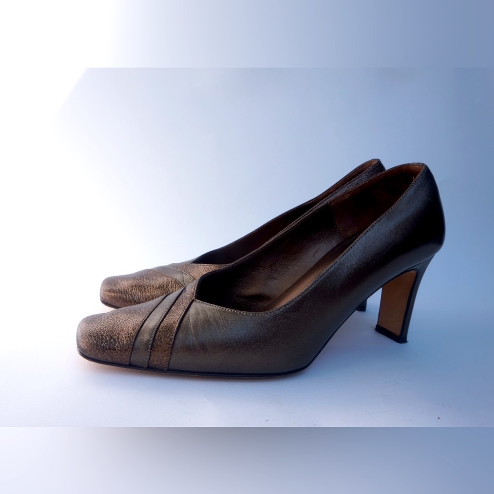 ROBERTO CAPUCCI Copper Brown 2 Tone 3" Pumps